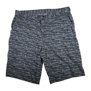 Dickies‎ Mens 40 Digital Camo Leaf Print Casual Shorts Cotton Blend Flat Gray